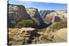 View into Zion Canyon from Trail to Observation Point-Eleanor Scriven-Stretched Canvas