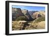 View into Zion Canyon from Trail to Observation Point-Eleanor Scriven-Framed Photographic Print