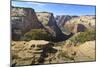 View into Zion Canyon from Trail to Observation Point-Eleanor Scriven-Mounted Photographic Print