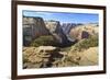 View into Zion Canyon from Trail to Observation Point-Eleanor Scriven-Framed Photographic Print