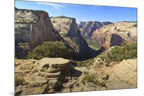 View into Zion Canyon from Trail to Observation Point-Eleanor Scriven-Mounted Photographic Print