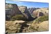 View into Zion Canyon from Trail to Observation Point-Eleanor Scriven-Mounted Photographic Print