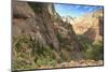 View into Zion Canyon from Trail to Observation Point-Eleanor-Mounted Photographic Print