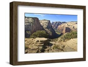 View into Zion Canyon from Trail to Observation Point-Eleanor Scriven-Framed Photographic Print