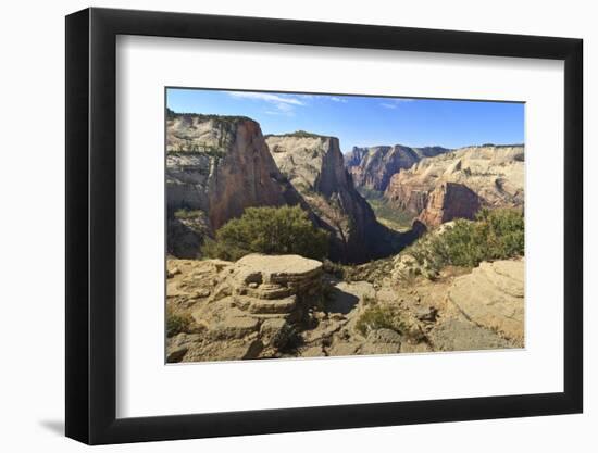 View into Zion Canyon from Trail to Observation Point-Eleanor Scriven-Framed Photographic Print