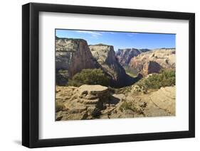 View into Zion Canyon from Trail to Observation Point-Eleanor Scriven-Framed Premium Photographic Print