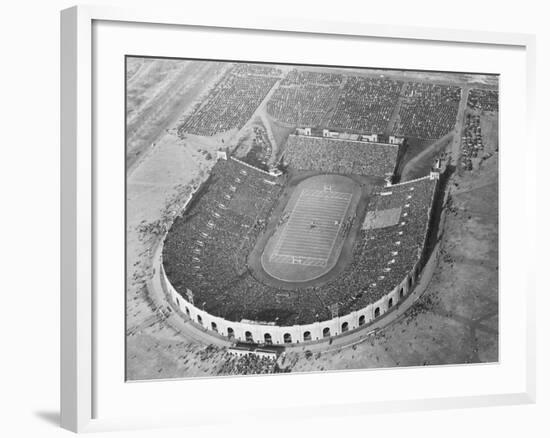 View Looking down on Municipal Stadium-null-Framed Photographic Print