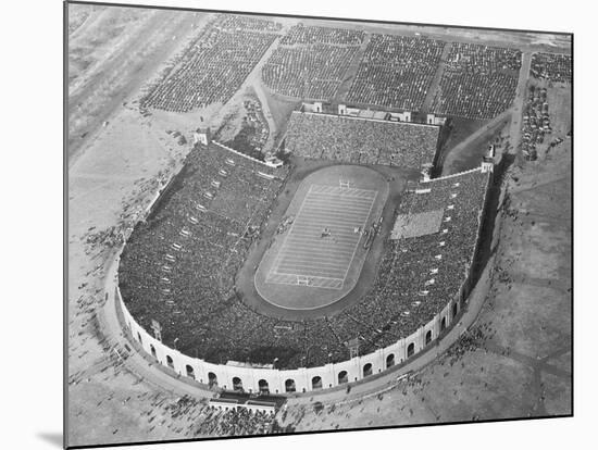 View Looking down on Municipal Stadium-null-Mounted Photographic Print