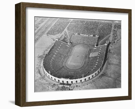 View Looking down on Municipal Stadium-null-Framed Photographic Print