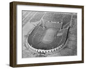 View Looking down on Municipal Stadium-null-Framed Photographic Print