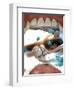 View Looking from Inside the Mouth While at the Dentist-null-Framed Art Print