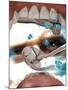 View Looking from Inside the Mouth While at the Dentist-null-Mounted Art Print