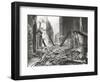 View Looking South Down Walbrook after an Air Raid, City of London, World War II, 1941-null-Framed Photographic Print