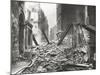 View Looking South Down Walbrook after an Air Raid, City of London, World War II, 1941-null-Mounted Photographic Print