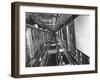 View Looking Up an Elevator Shaft-Bernard Hoffman-Framed Photographic Print