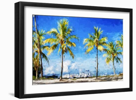 View Miami II - In the Style of Oil Painting-Philippe Hugonnard-Framed Giclee Print