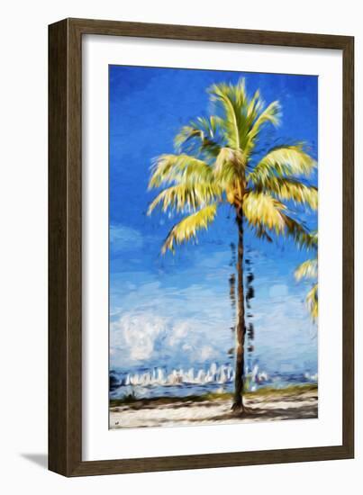 View Miami - In the Style of Oil Painting-Philippe Hugonnard-Framed Giclee Print