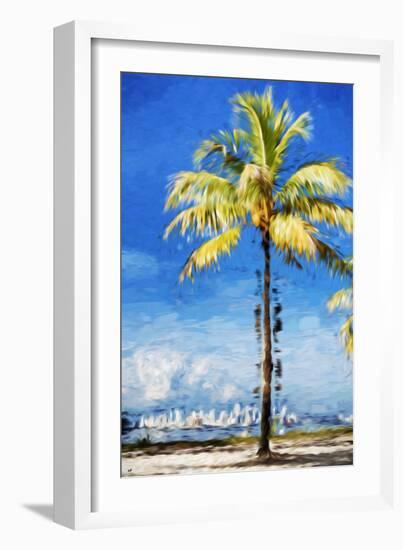 View Miami - In the Style of Oil Painting-Philippe Hugonnard-Framed Giclee Print