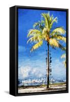 View Miami - In the Style of Oil Painting-Philippe Hugonnard-Framed Stretched Canvas
