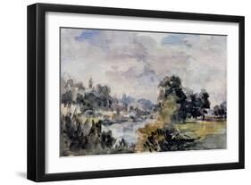 View Near Bridgnorth, C.1925-Philip Wilson Steer-Framed Giclee Print