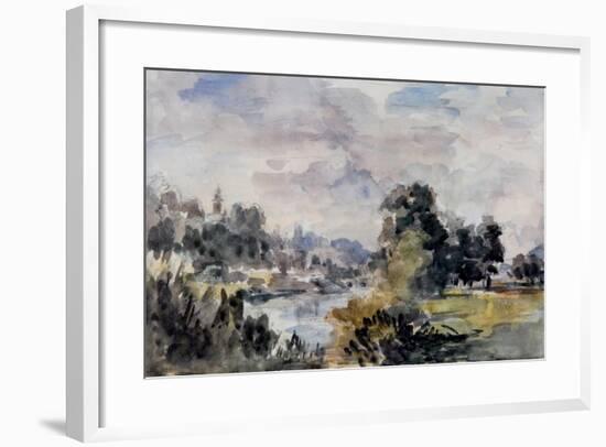 View Near Bridgnorth, C.1925-Philip Wilson Steer-Framed Giclee Print