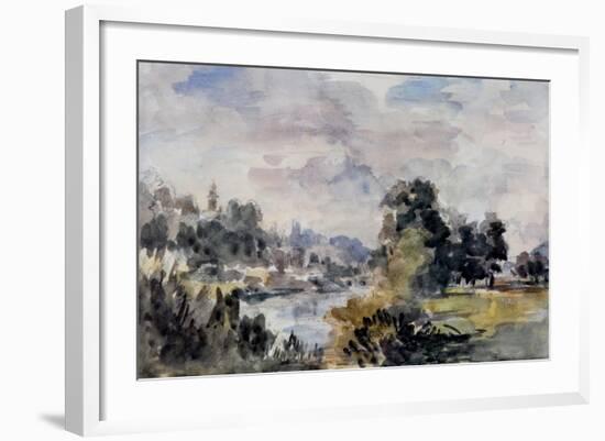 View Near Bridgnorth, C.1925-Philip Wilson Steer-Framed Giclee Print