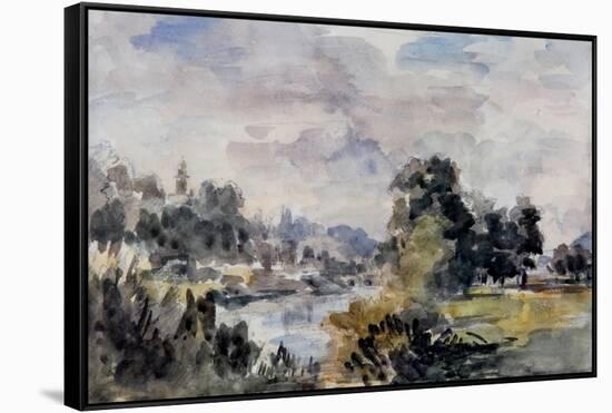 View Near Bridgnorth, C.1925-Philip Wilson Steer-Framed Stretched Canvas