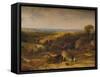 View near Crediton, Devon,1843-Frederick Richard Lee-Framed Stretched Canvas