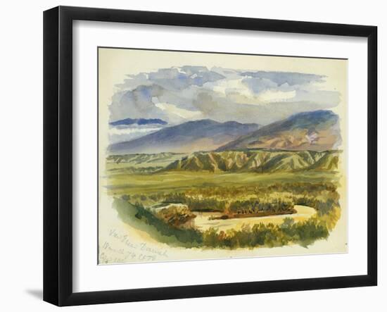 View Near Damieh, Jordan Valley, 1874-Claude Conder-Framed Giclee Print