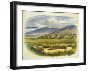 View Near Damieh, Jordan Valley, 1874-Claude Conder-Framed Giclee Print