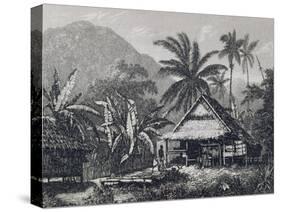 View Near Matavai Bay, Otaheite-John Webber-Stretched Canvas