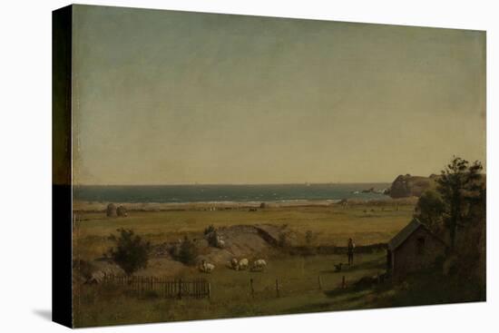 View Near Newport, Rhode Island, 1840-70-Thomas Worthington Whittredge-Stretched Canvas