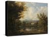 View Near Norwich-John Crome-Stretched Canvas