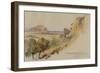 View Near Palermo, 1847 (Pen and Ink with W/C over Pencil on Paper)-Edward Lear-Framed Giclee Print