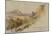 View Near Palermo, 1847 (Pen and Ink with W/C over Pencil on Paper)-Edward Lear-Mounted Giclee Print
