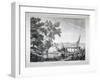 View Near Putney, with the River Thames in the Background, Wandsworth, London, C1850-Robert Mackreth-Framed Giclee Print