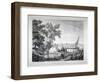 View Near Putney, with the River Thames in the Background, Wandsworth, London, C1850-Robert Mackreth-Framed Giclee Print