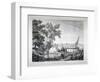 View Near Putney, with the River Thames in the Background, Wandsworth, London, C1850-Robert Mackreth-Framed Giclee Print