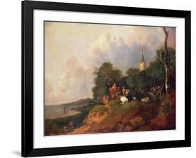 View Near the Coast, C.1750-55-Thomas Gainsborough-Framed Giclee Print