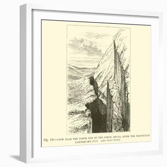 View Near the North End of the Gorge, Bella, after the Neapolitan Earthquake, 1857-null-Framed Giclee Print