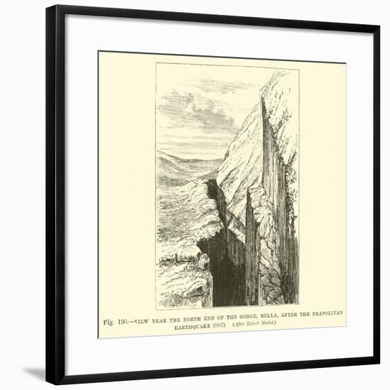 View Near the North End of the Gorge, Bella, after the Neapolitan Earthquake, 1857-null-Framed Giclee Print