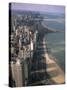 View North Along Shore of Lake Michigan from John Hancock Center, Chicago, Illinois, USA-Jenny Pate-Stretched Canvas