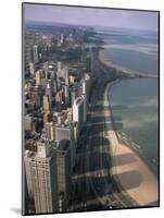 View North Along Shore of Lake Michigan from John Hancock Center, Chicago, Illinois, USA-Jenny Pate-Mounted Photographic Print