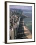 View North Along Shore of Lake Michigan from John Hancock Center, Chicago, Illinois, USA-Jenny Pate-Framed Photographic Print