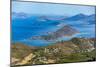 View north from Mountain Top on St. Thomas Island, U.S. Virgin Islands, Leeward Islands-Tony Waltham-Mounted Photographic Print