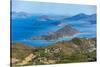 View north from Mountain Top on St. Thomas Island, U.S. Virgin Islands, Leeward Islands-Tony Waltham-Stretched Canvas