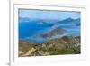 View north from Mountain Top on St. Thomas Island, U.S. Virgin Islands, Leeward Islands-Tony Waltham-Framed Photographic Print