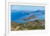 View north from Mountain Top on St. Thomas Island, U.S. Virgin Islands, Leeward Islands-Tony Waltham-Framed Photographic Print