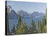 View North over Lake Garda to the Dolomites Beyond, Italy, Europe-James Emmerson-Stretched Canvas