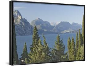 View North over Lake Garda to the Dolomites Beyond, Italy, Europe-James Emmerson-Framed Photographic Print